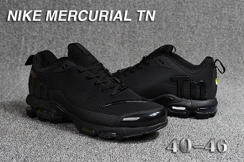 2018 Men Nike Air Max Mercurial TN All Black Shoes